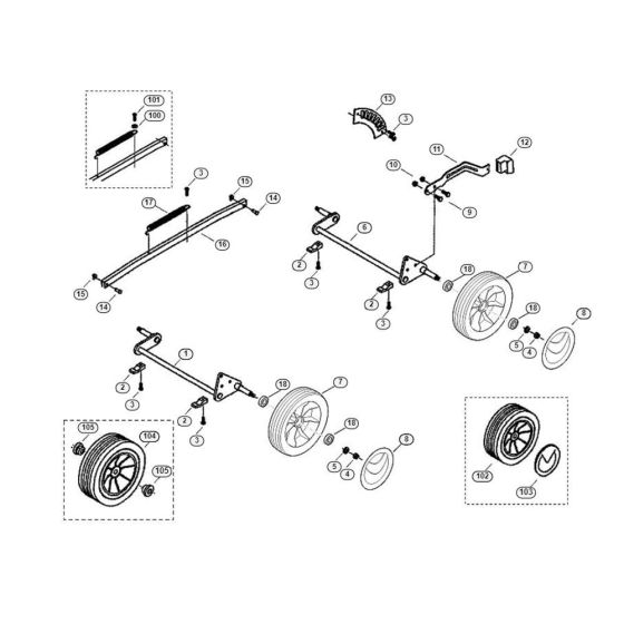 Chassis for Viking MB 400 X Petrol Lawn Mowers