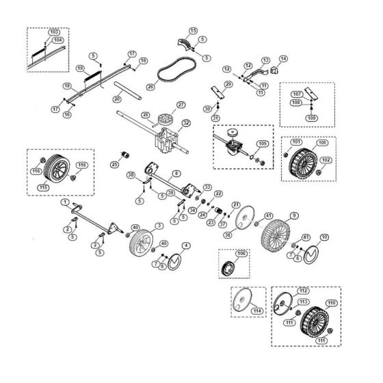 Chassis for Viking MB 455 C Petrol Lawn Mowers