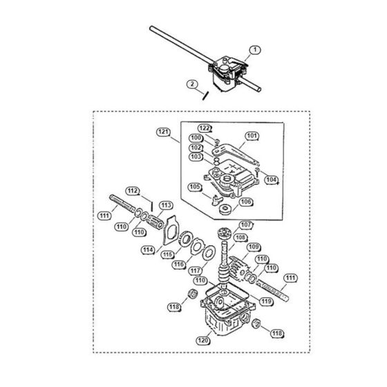 Gearbox for Viking MB 455 E Petrol Lawn Mowers