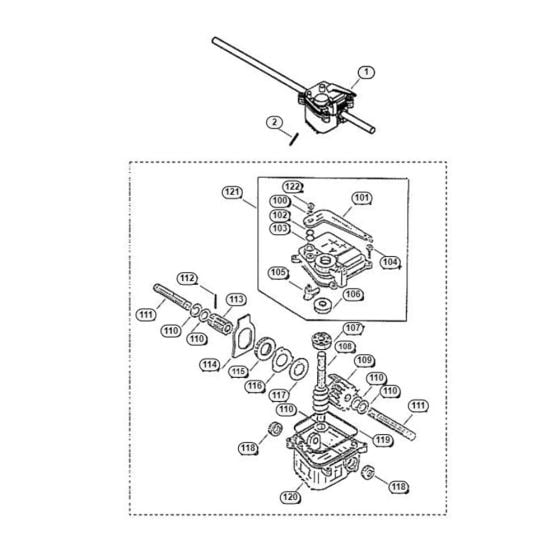 Gear Box for Viking MB 455 MM Petrol Lawn Mowers