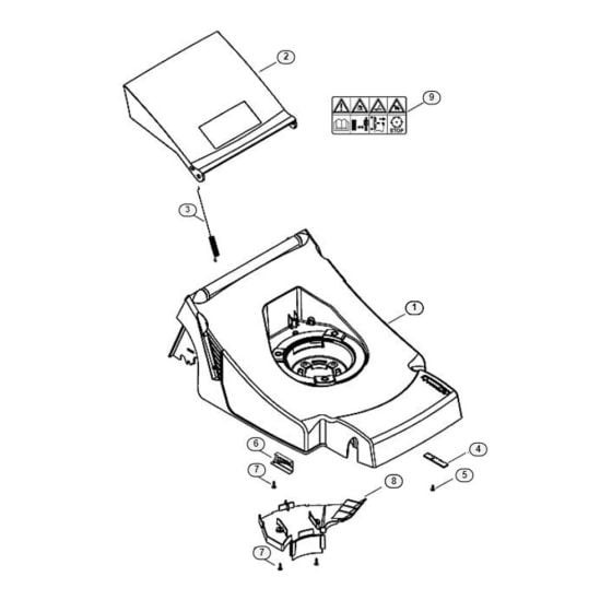 Housing for Viking MB 465 Petrol Lawn Mowers