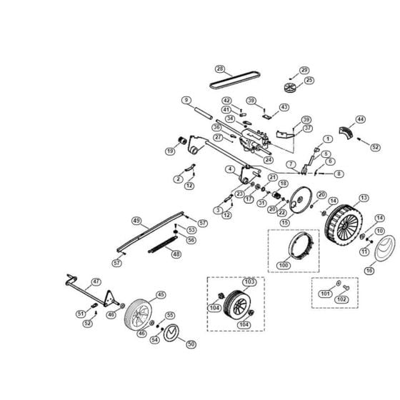 Chassis for Viking MB 505 BS Petrol Lawn Mowers