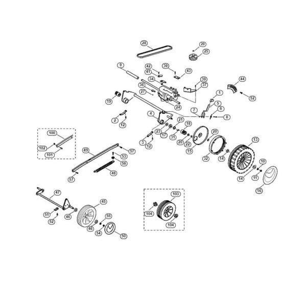 Chassis for Viking MB 505 C Petrol Lawn Mowers