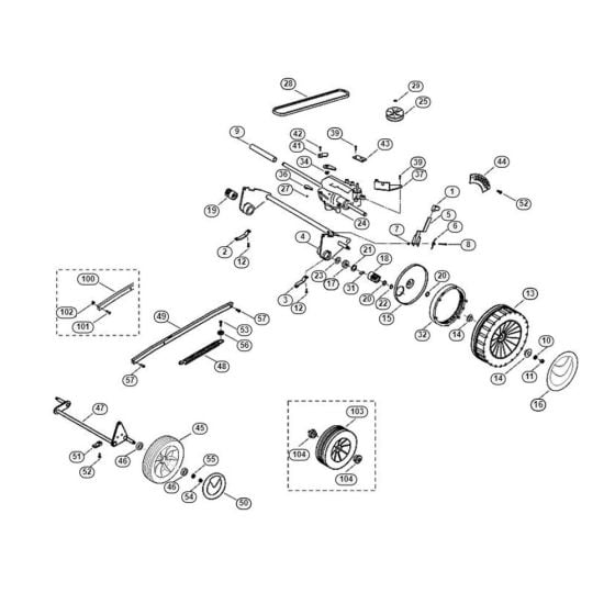 Chassis for Viking MB 505 S Petrol Lawn Mowers