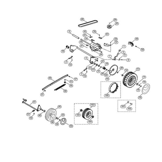 Chassis for Viking MB 555 BS Petrol Lawn Mowers