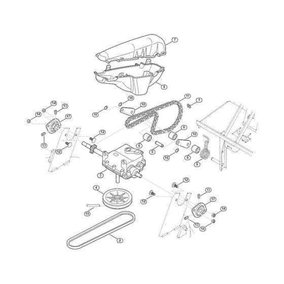 Drive for Viking MB 6.1 RH Petrol Lawn Mowers