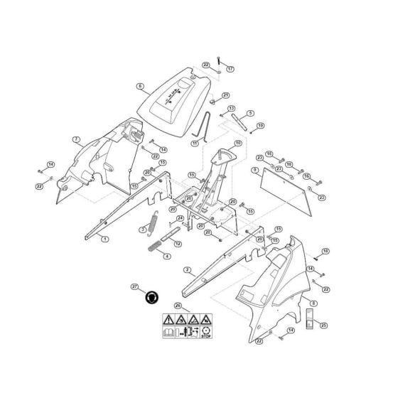 Frame for Viking MB 6.2 RH Petrol Lawn Mowers