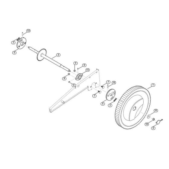 Wheels Back for Viking MB 6.2 RH Petrol Lawn Mowers