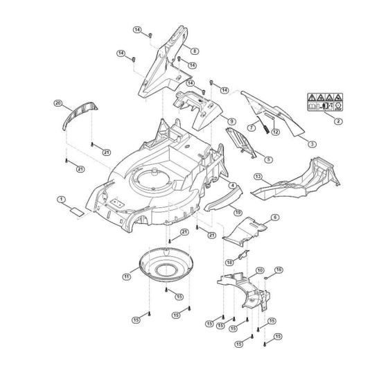 Housing for Viking MB 655.3 V Petrol Lawn Mowers