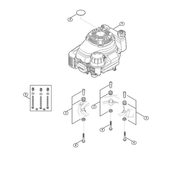 Engine for Viking MB 655.3 YS Petrol Lawn Mowers