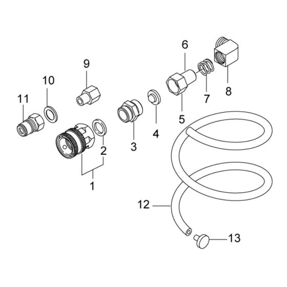 Inlet andf Outlet Assembly for Nilfisk MC 2C-180/700 PE Pressure Washer