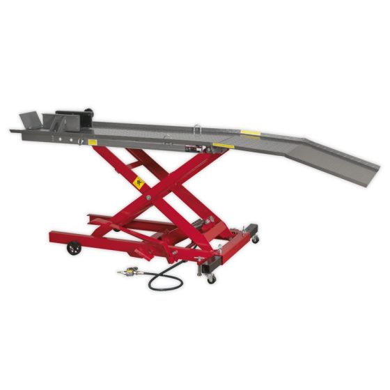 Motorcycle Lift 365kg Capacity Air/Hydraulic Sealey Part No. MC365A