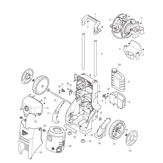 Complete Assembly for Nilfisk MC 3C-140/570 230/1/50/13 Pressure Washer