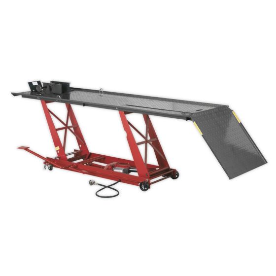 Motorcycle Lift 454kg Capacity Air/Hydraulic Sealey Part No. MC401A