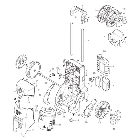 Complete Assembly for Nilfisk MC 4M-100/770 230/1/50/13 Pressure Washer