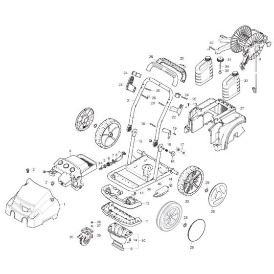 Complete Assembly for Nilfisk MC 5M-100/770 Pressure Washer