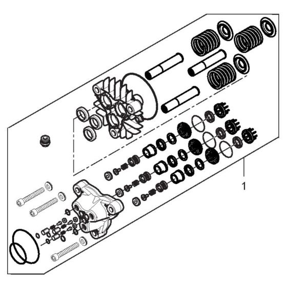 PUMP KIT NA5.2 for Nilfisk MC 5M-100/770 Pressure Washer