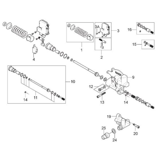 Unloader PA Without Water Regulation for Nilfisk MC 5M-180/840 Pressure Washer