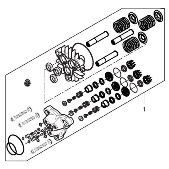 PUMP KIT NA5.2 for Nilfisk MC 5M-180/840 XT Pressure Washer