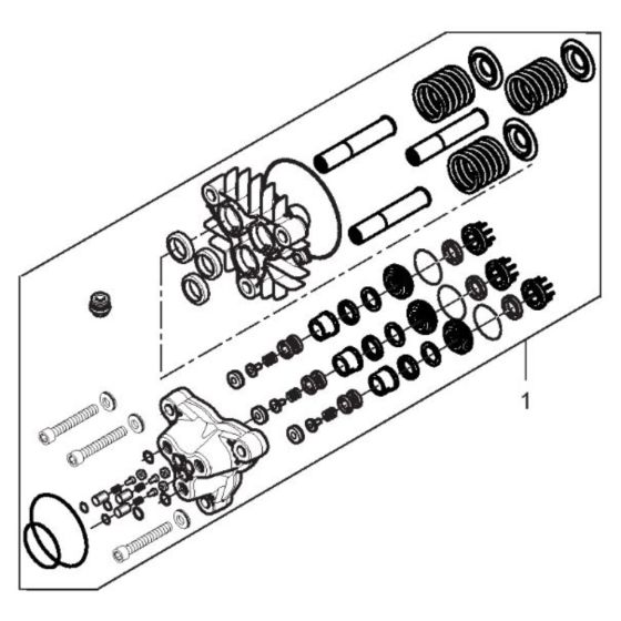 PUMP KIT NA5.2 for Nilfisk MC 5M-200/1000 Pressure Washer