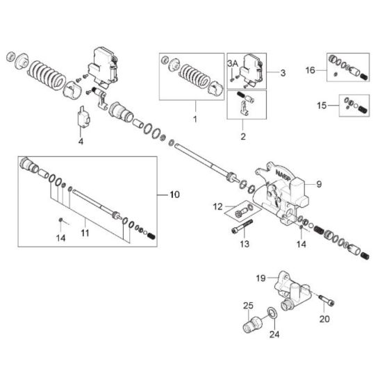 Unloader PA Without Water Regulation for Nilfisk MC 5M-200/1050 Pressure Washer