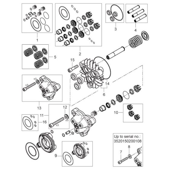 Cylinder Block for Nilfisk MC 5M-220/1130 Pressure Washer