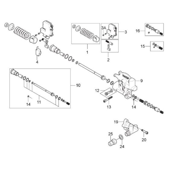 Unloader PA Without Water Regulation for Nilfisk MC 5M-220/1130 XT Pressure Washer