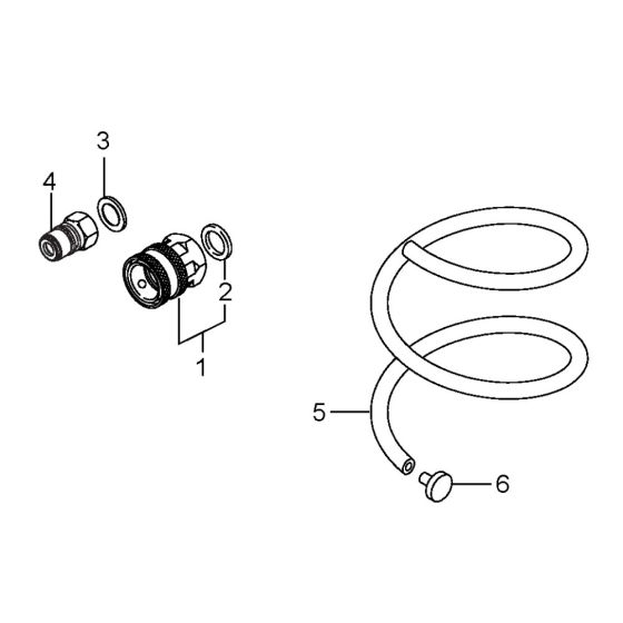 Inlet and Outlet Assembly for Nilfisk MC 5M-240/870 PE Pressure Washer