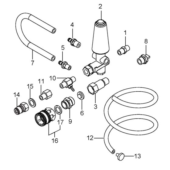 Unloader Assembly for Nilfisk MC 5M-225/910 PE PLUS Pressure Washer