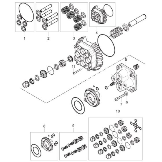 Cylinder Block for Nilfisk MC 6P-180/1300 FAXT Pressure Washer