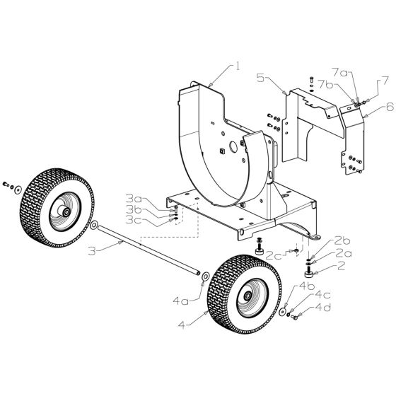 Chassis Assembly for Masport MC900 Shredder