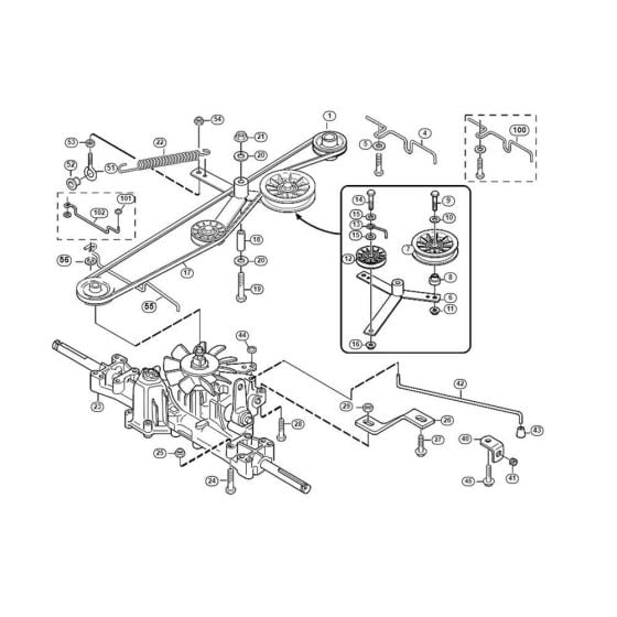 Transmission  for Stihl/ Viking MF 480 Ride on Mowers