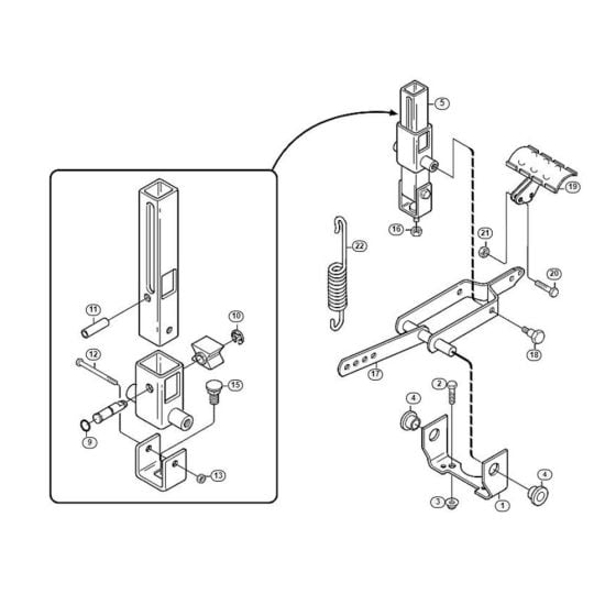 Lifting Device  for Stihl/ Viking MF 480 Ride on Mowers