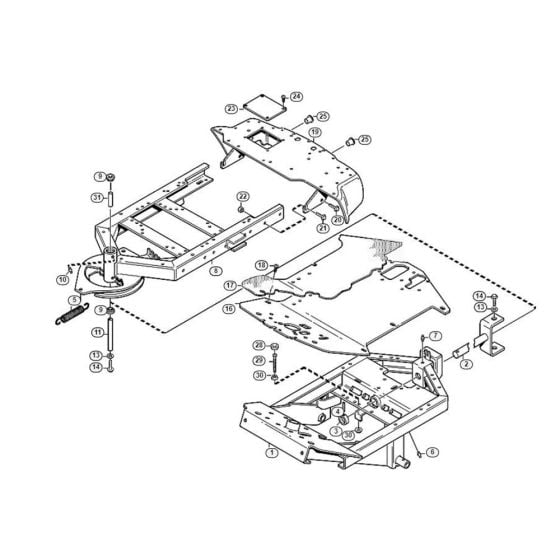 Frame  for Stihl/ Viking MF 860 Ride on Mowers