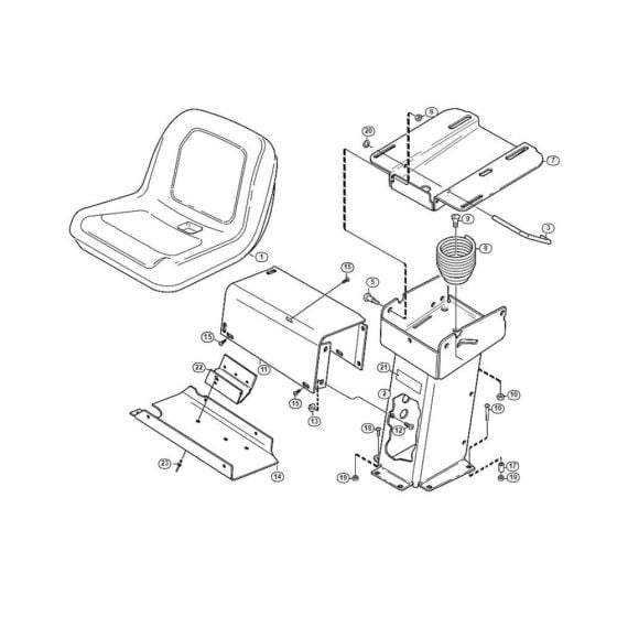 Seat  for Stihl/ Viking MF 860 Ride on Mowers