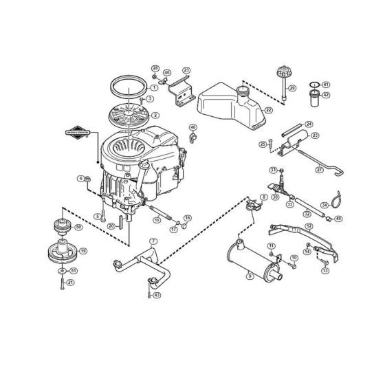 Engine for Stihl/ Viking MF 880 Ride on Mowers