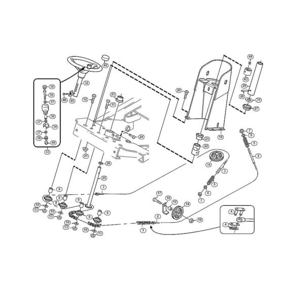 Steering  for Stihl/ Viking MF 880 Ride on Mowers