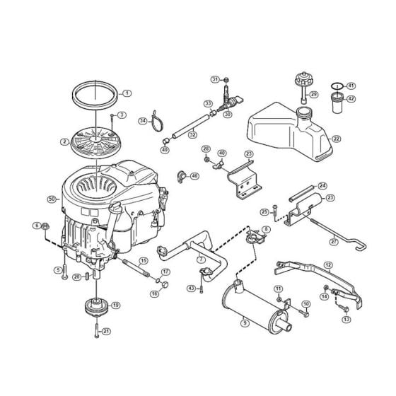 Engine  for Stihl/ Viking MF 890 PRO Ride on Mowers