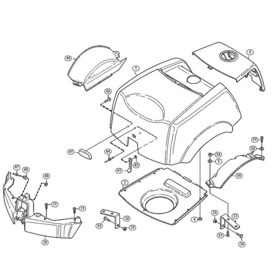 Moulding-1 for Stihl/ Viking MF 890 PRO Ride on Mowers