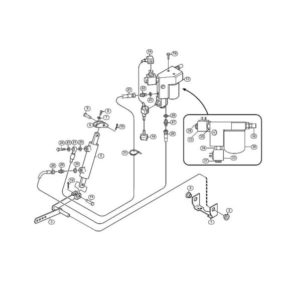 Lifting Device  for Stihl/ Viking MF 890 PRO Ride on Mowers