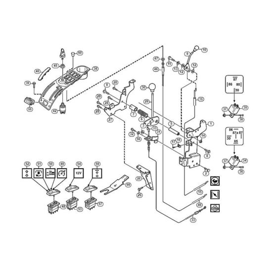 Controls  for Stihl/ Viking MF 890 PRO Ride on Mowers