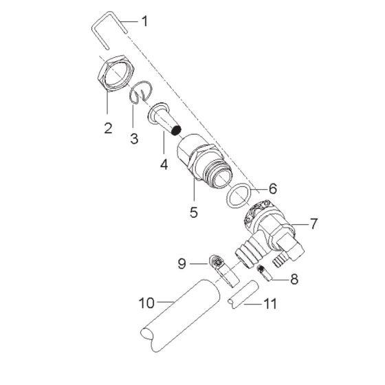 Water Inlet Assembly for Nilfisk MH 3C-90/670 PAX 230/1/50 Pressure Washer