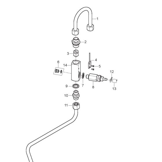 Flow Control Assembly for Nilfisk MH 3M-100/600 PA 230/1/50 Pressure Washer