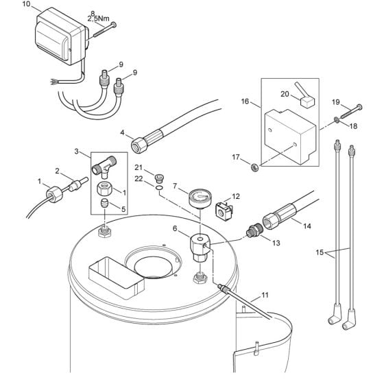 Distributor, Ignition Assembly for Nilfisk MH 4M-90/770 230/1/50 Pressure Washer