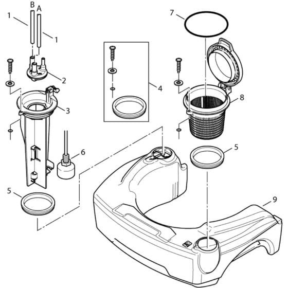 Fuel Tank Assembly for Nilfisk MH 4M-90/770 X 230/1/50 Pressure Washer