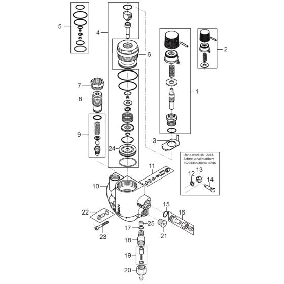 Water Flow Regulation Assembly for Nilfisk MH 4M-190/960 400/3/50 Pressure Washer