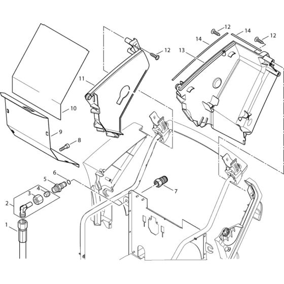 Basket Assembly for Nilfisk MH 4M-190/960 X 400/3/50 Pressure Washer