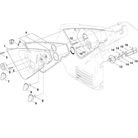 Cover Electric Box for Nilfisk MH 5M-150/750 E12 400/3/50 Pressure Washer