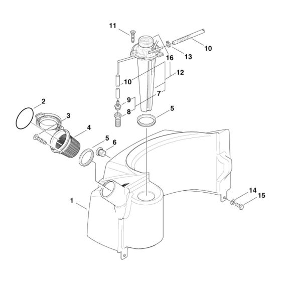 Detergent Tank for Nilfisk MH 5M-150/750 E12 400/3/50 Pressure Washer