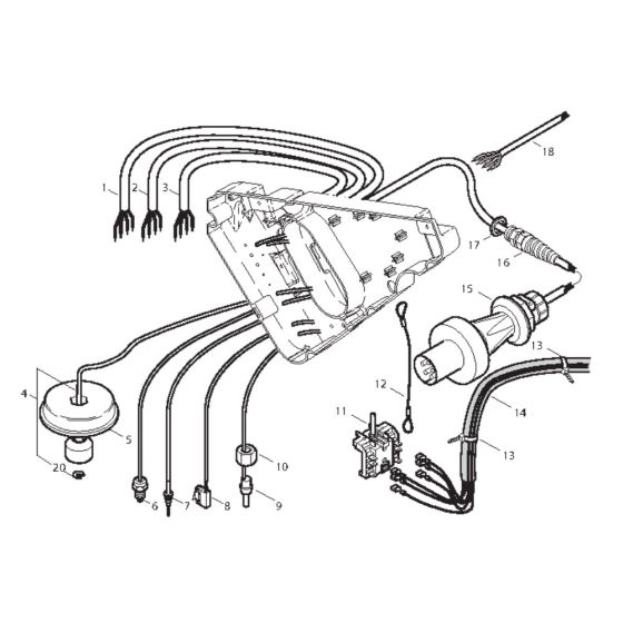 Electric Box Cables for Nilfisk MH 5M-150/750 E24 400/3/50 Pressure Washer